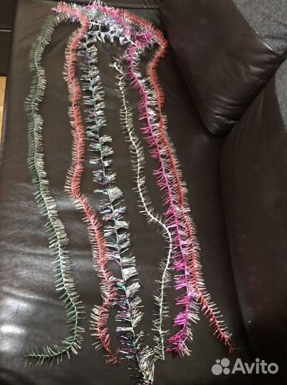 Новогодняя мишура очки деда мороза СССР