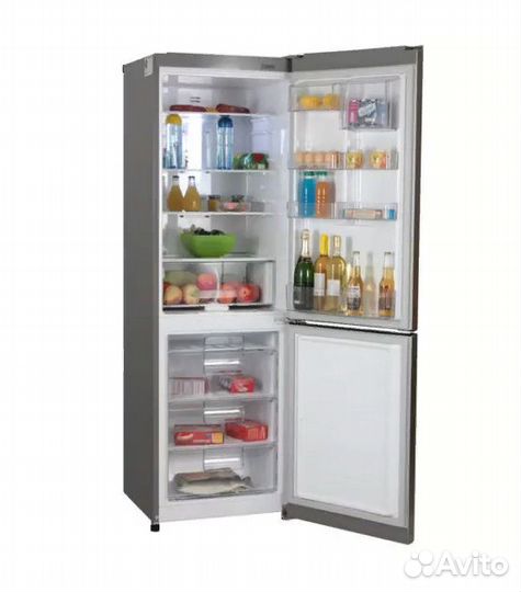 Холодильник LG метал. No Frost,с цифровым экраном