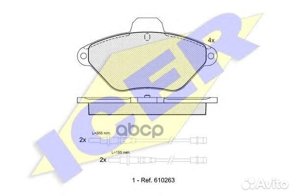 Колодки торм.дисковые передние xantia хетчбэк 0
