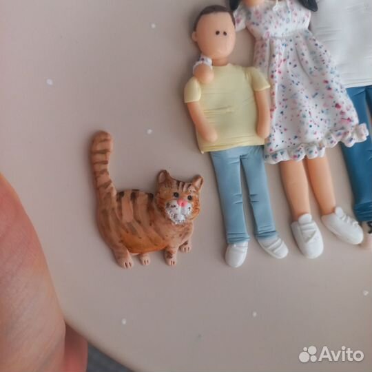 Подарок на день рождения,портрет,тарелка,глина