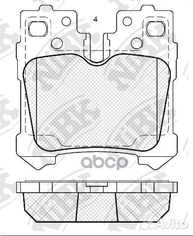 Колодки тормозные дисковые lexus LS 4.6 2006