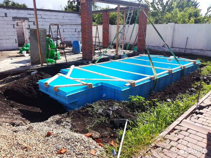 Бассейн 6x3 из пластика