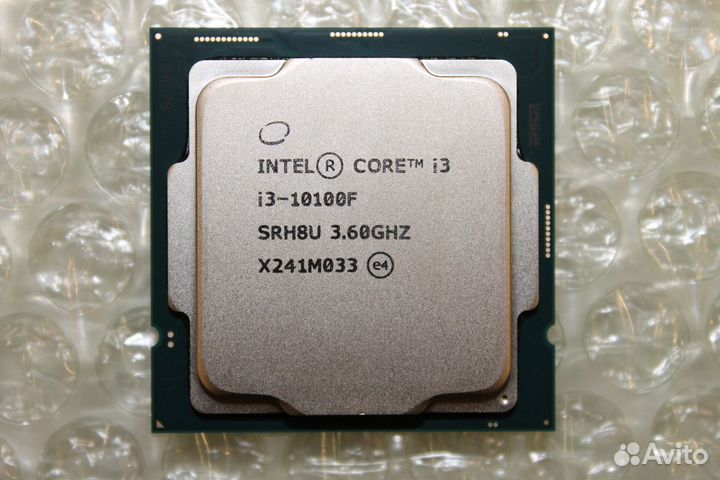 Процессор Intel Core i3 10100F Новый Гарантия