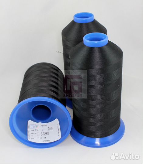 Нитки швейные penny № 120 черные 10000м
