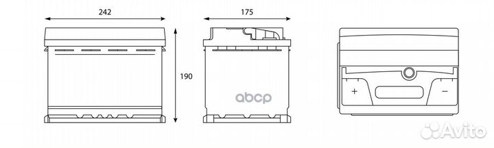 Nsii0024842200 Аккумулятор gladiator dynamic 55