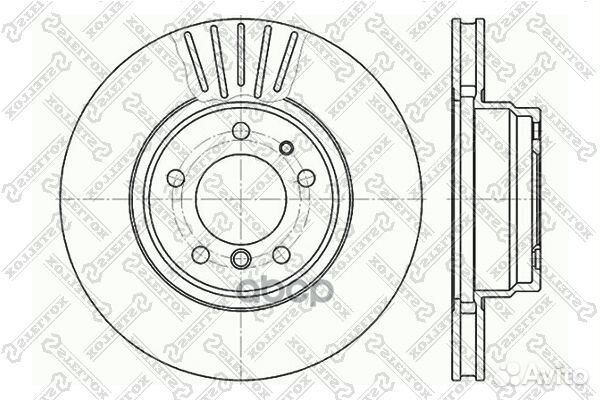 6020-1534V-SX диск тормозной переднийBMW E38 2