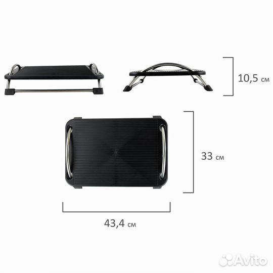 Подставка для ног Бюрократ Morgan, 43,5х33 см