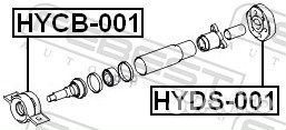 Муфта кардана hyds-001 Febest