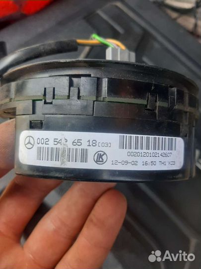 Подрулевой шлейф. Датчик угла поворота руля w210