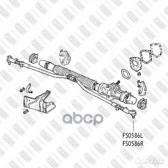 Наконечник рулевой тяги левый лев FS0586L F