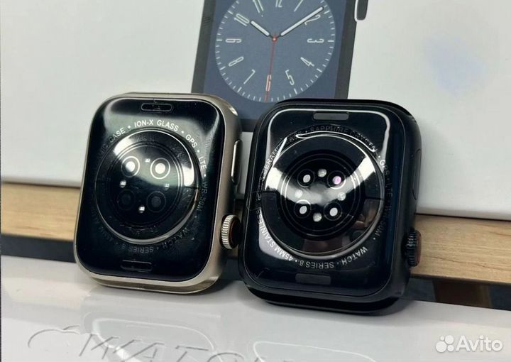 Apple Watch 9 с яблоком смарт часы