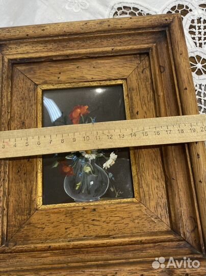 Картина, масло. Рамка дерево Италия