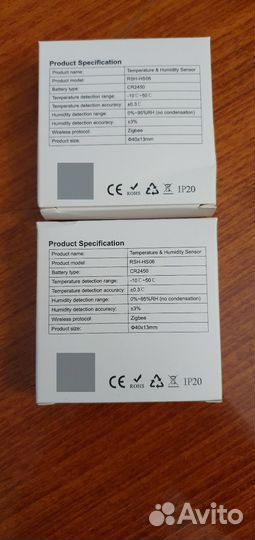 Датчик температуры и влажности Tuya RSH-HS06