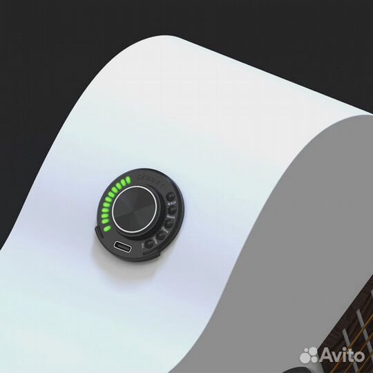 Трансакустический датчик c установкой на гитару