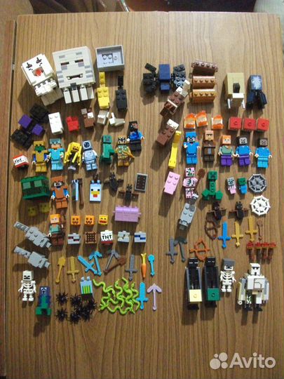 Фигурки lego майнкрафт