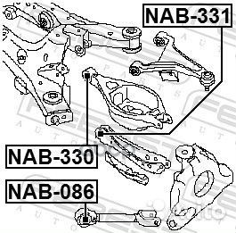 Сайлентблок задней поперечной тяги NAB-331 Febest