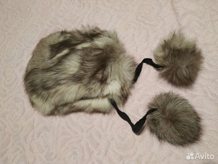 Шапка детская из песца