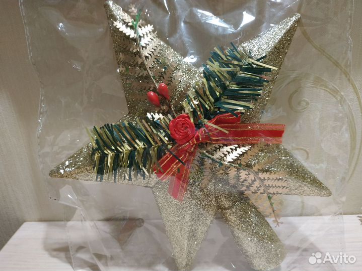 Наконечник на елку звезда