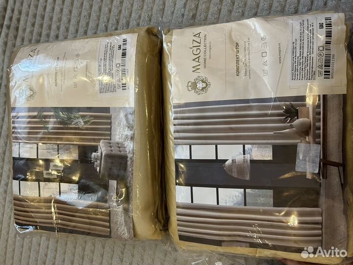 Шторы готовые новые канванс 150х270см