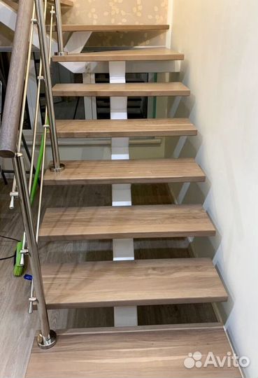 Перила деревянные с установкой