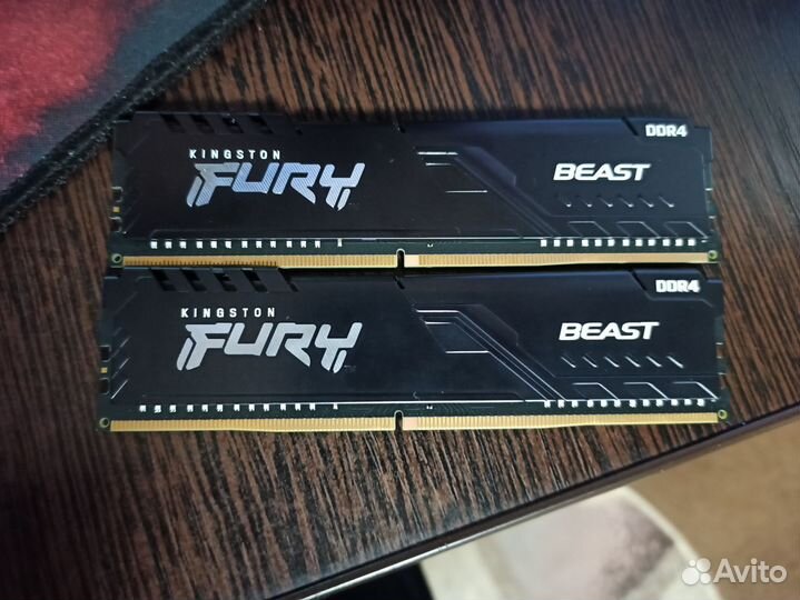 Оперативная память Kingston fury Beast Black 16 гб