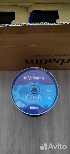 Диски Verbatim CD-R 700mb 52x 80min