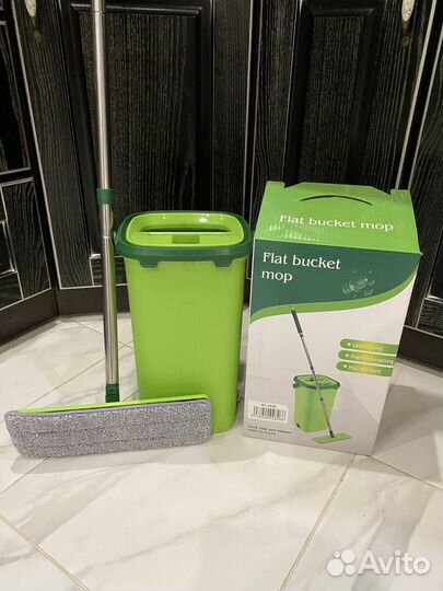 Швабра с ведром и отжимом, набор