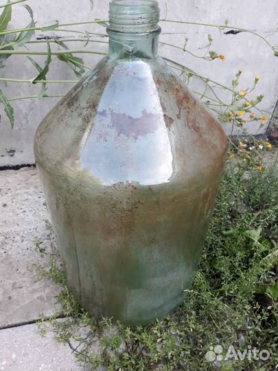 Бутыль стеклянная 20 литров ретро СССР