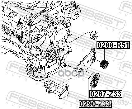 Натяжитель ремня nissan fuga Y50 2004.10-2009.1