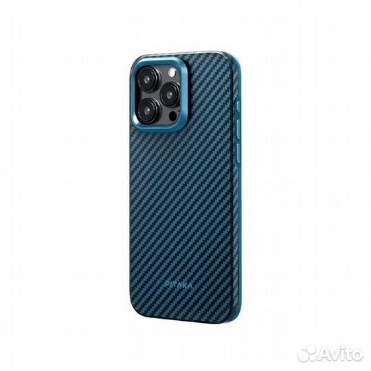 Чехол Pitaka MagEZ iPhone 15 pro Black - Blue