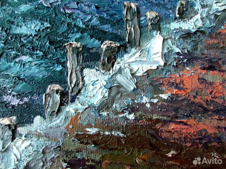 Картина авторская маслом на холсте. Пейзаж. Крым