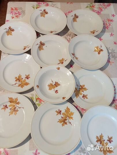 Набор тарелок фарфор. Дулево