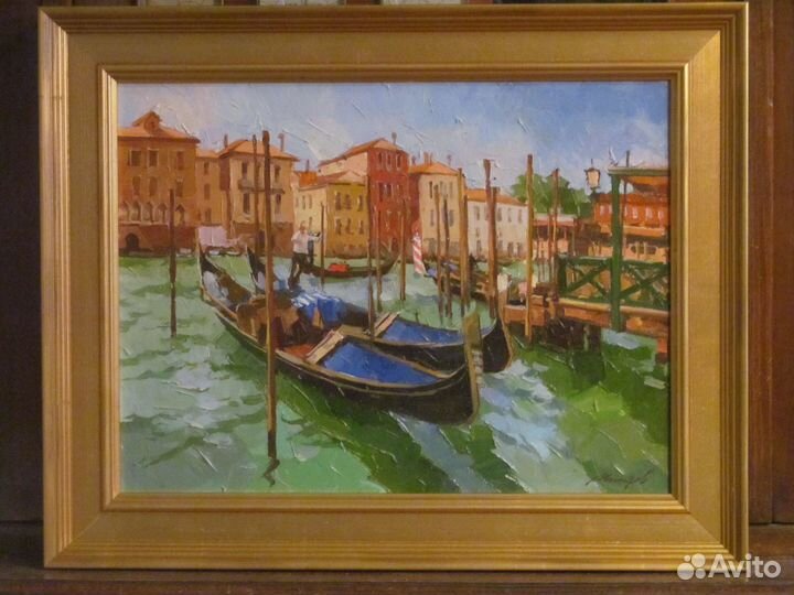 Венеция. Живопись маслом. Холст. Оригинал. Подпись