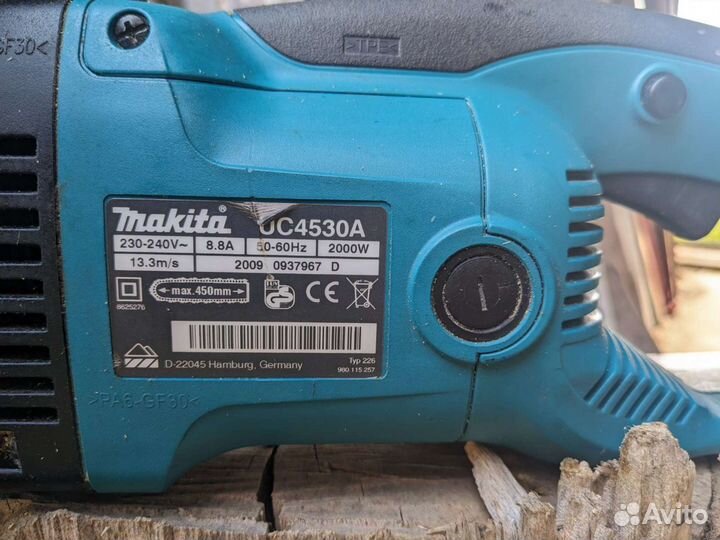 Электропила цепная makita uc4530a