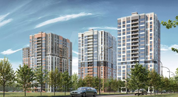 Квартира-студия, 27,9 м², 18/19 эт.