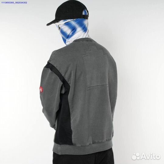 Свитшот CavEmpt серый с перфорацией