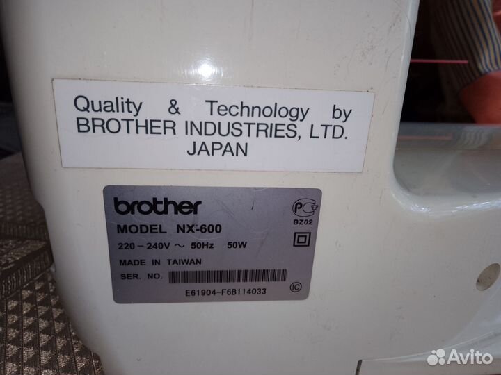 Швейная машина Brother NX 600 на запчасти