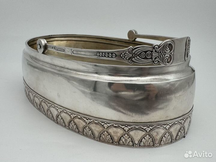 Ваза/сухарница большая серебро 84 проба 2 артель