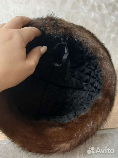 Шапка норковая женская