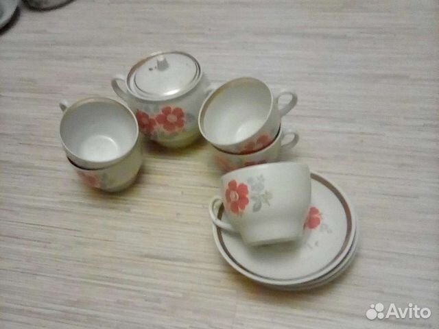 Сервиз чайный неполный Прокопьевский фз, СССР