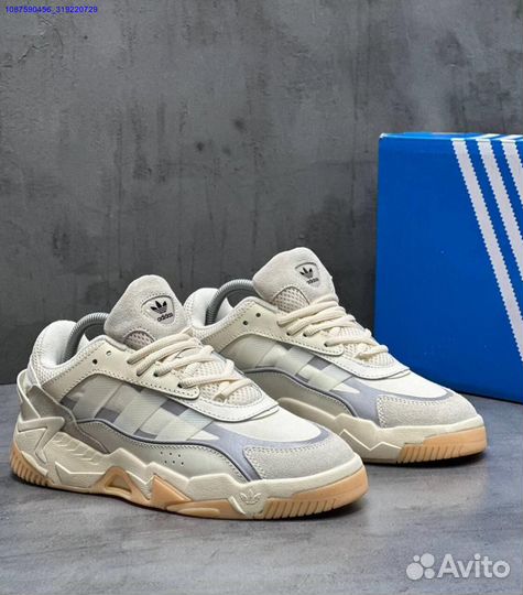 Кроссовки Adidas Niteball 2 бежевые