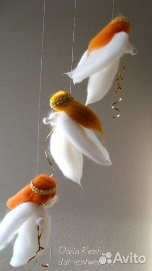 Ёлочная игрушка ангел новогодний сувенир