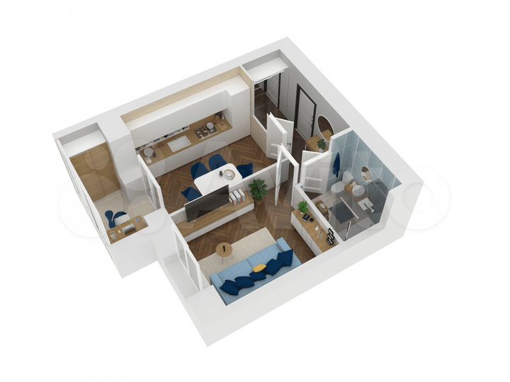 1-к. квартира, 33,6 м², 9/10 эт.