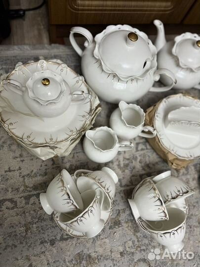 Чайный сервис на 6 персон новый