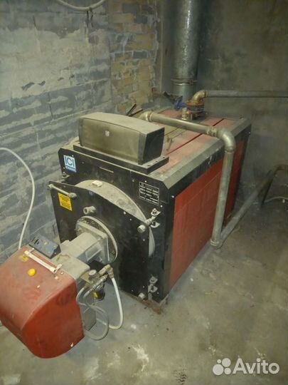 Котел с горелкой на диз.топливе