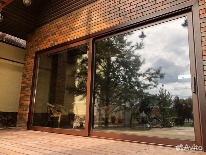 Витраж из алюминиевого профиля