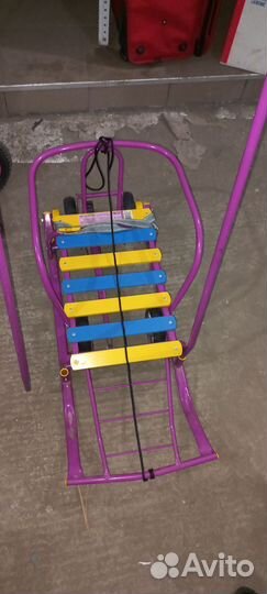 Детские санки с колесами