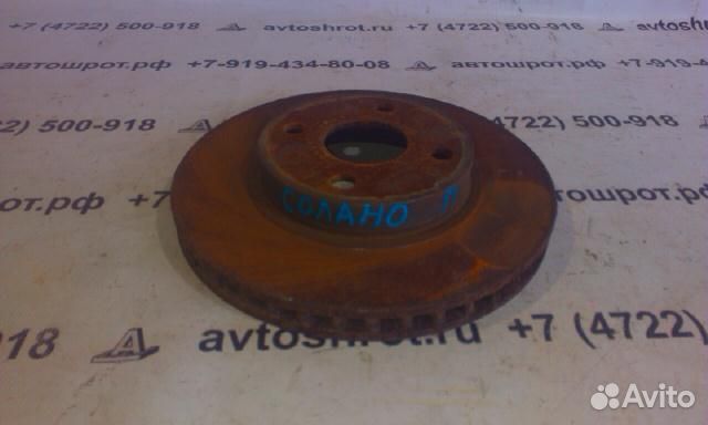 Диск тормозной вентилируемый передний Lifan Solan