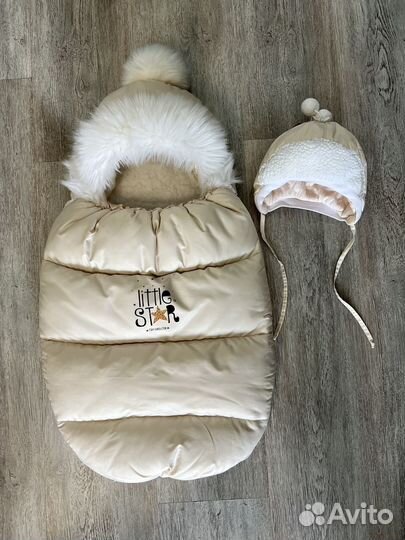 Зимний конверт/кокон на выписку