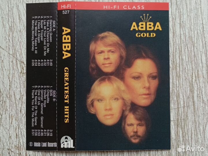 Аудиокассета abba - greatest hits